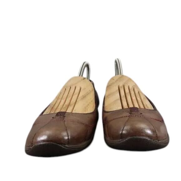 Merrell Shoes Womens 7 Ballet Flat Active Fashion Leather Comfort Charm Espresso - Picture 3 of 12